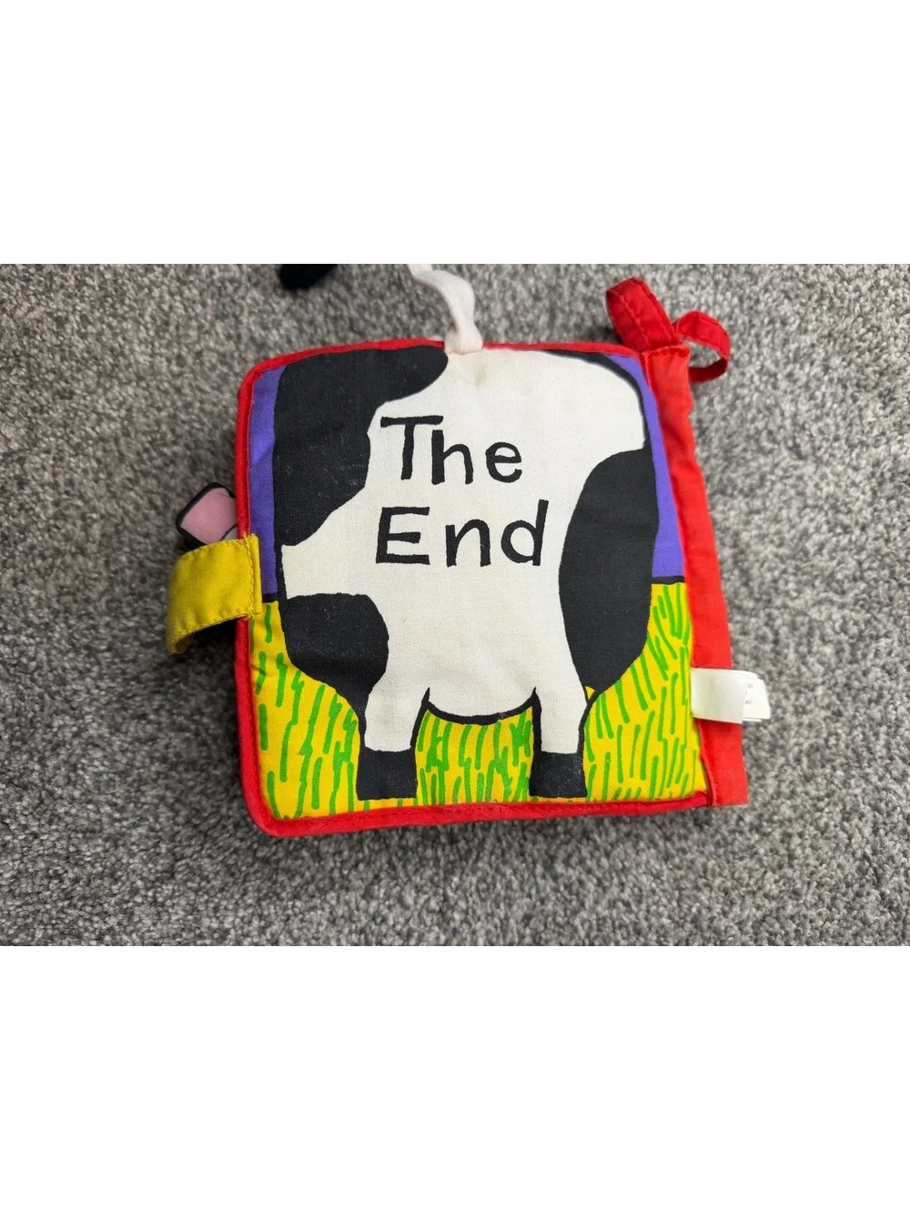 Early 2000s Jellycat My Cow Book Soft Cloth Baby Book